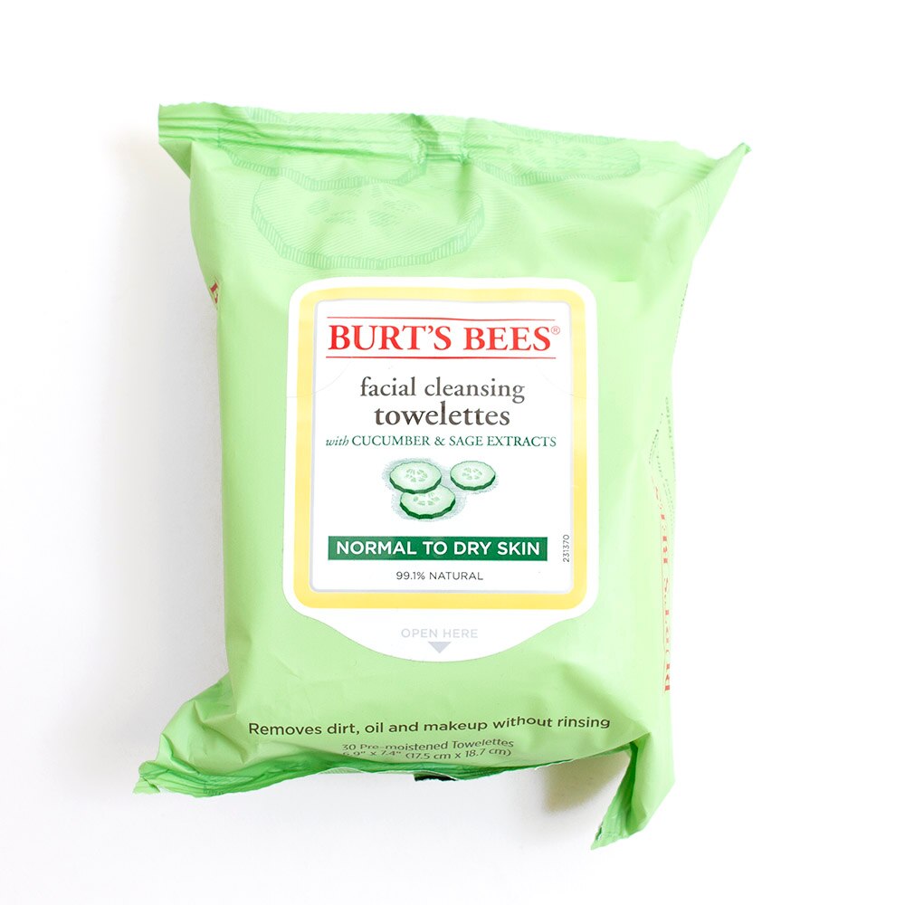 Burt's Bees, Bath Accessories, Health & Beauty, Refreshing, Cucumber Mint, Facial Towelettes, 7743